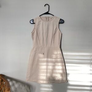 vintage tan mini dress